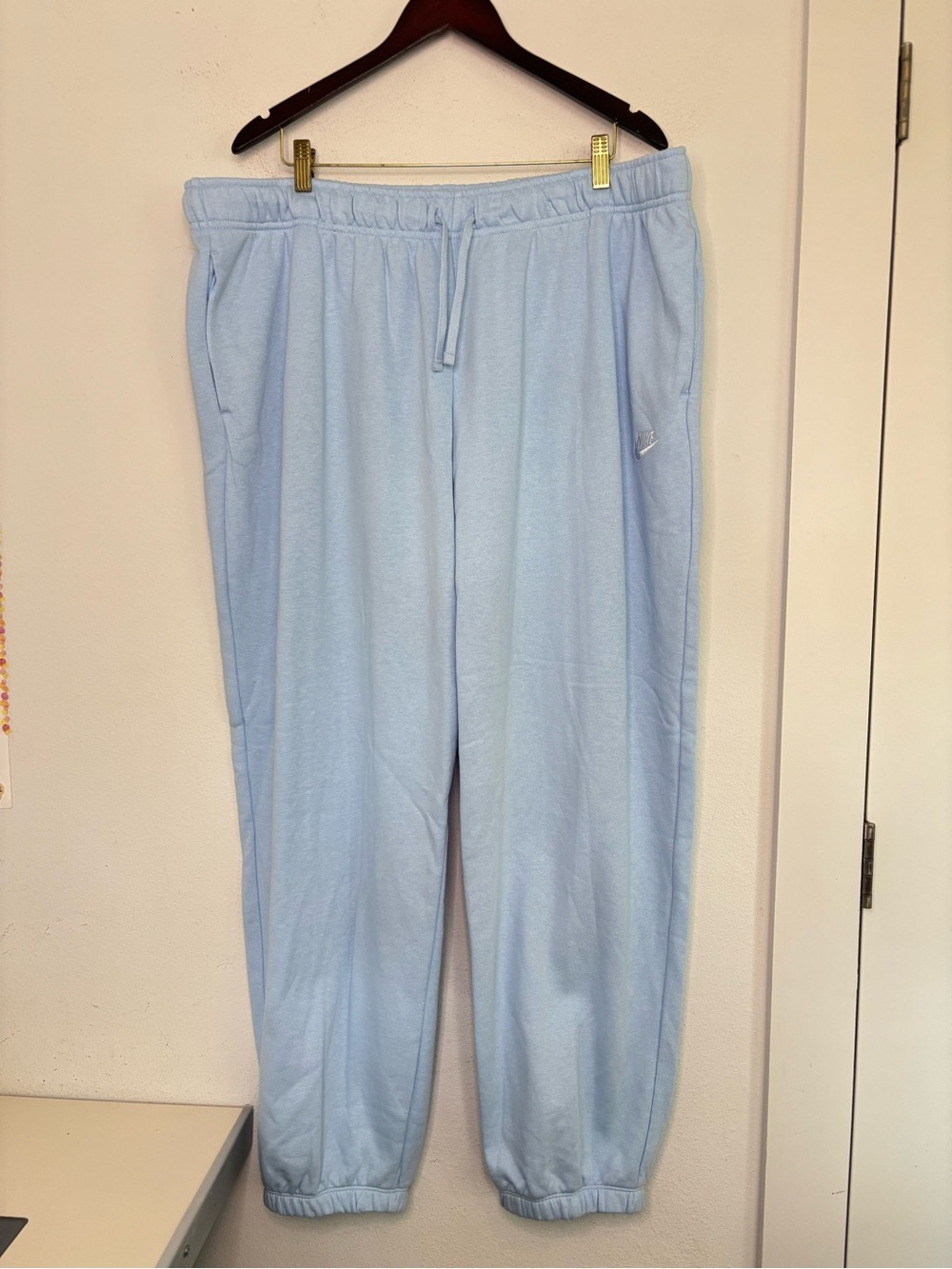 NIKE NWT BABY BLUE MID RISE CLASSIC OVERSIZED WOMENS SWEATPANTS SZ XXL